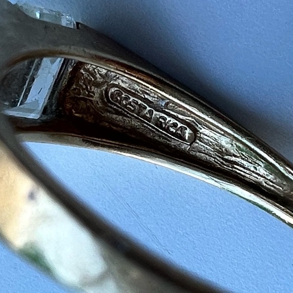 vintage 14K gold CZ mens ring - Picture 16 of 16